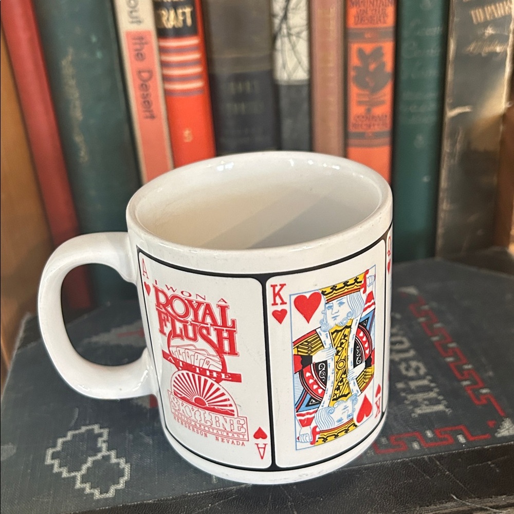 VINTAGE Skyline Casino NV Playing Card Mug Made in Korea